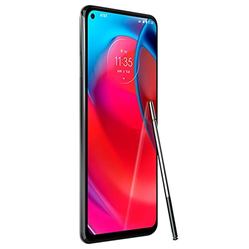 모토로라 모토 G 스타일러스 5G 2021(128GB, 4GB) 6.8인치 FHD+, 48MP 쿼드 카메라(AT&T, T-Mobile, Verizon, 글로벌에서 완전 언락) XT2131-1(256GB SD 번들, 코스믹 에메랄드)