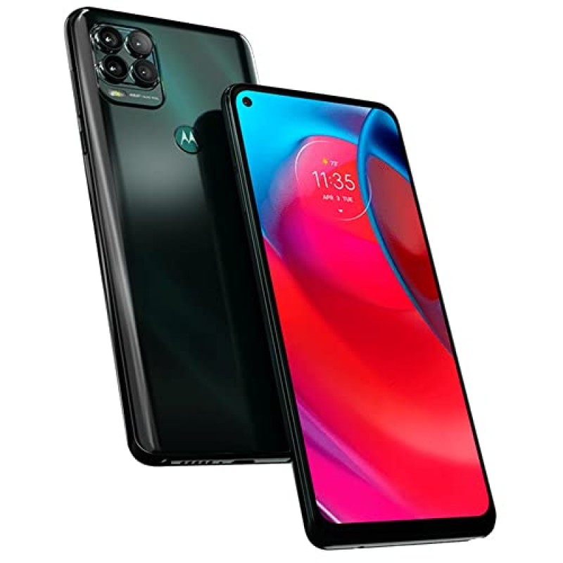 모토로라 모토 G 스타일러스 5G 2021(128GB, 4GB) 6.8인치 FHD+, 48MP 쿼드 카메라(AT&T, T-Mobile, Verizon, 글로벌에서 완전 언락) XT2131-1(256GB SD 번들, 코스믹 에메랄드)