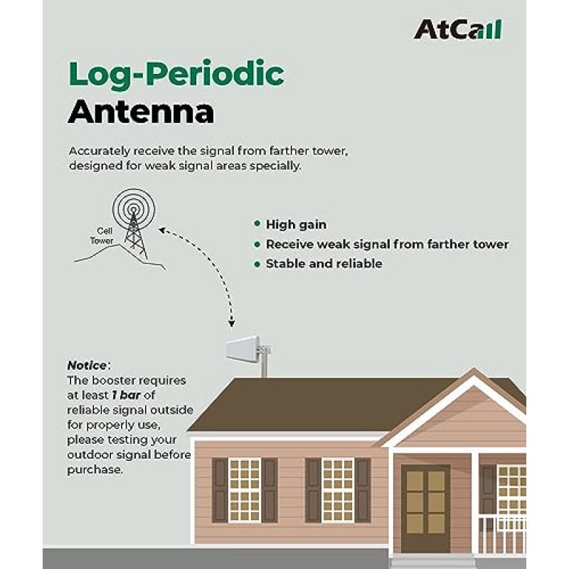 가정용 휴대폰 부스터, 밴드 12/17/5/2/25/4, 모든 미국 통신업체용 휴대폰 신호 부스터 - AT&T Verizon T-Mobile 5G 호환, 최대 5000평방피트, FCC 승인