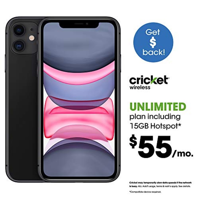 Apple iPhone 11 Pro [512GB, 골드] + 이동통신사 구독 [크리켓 무선]