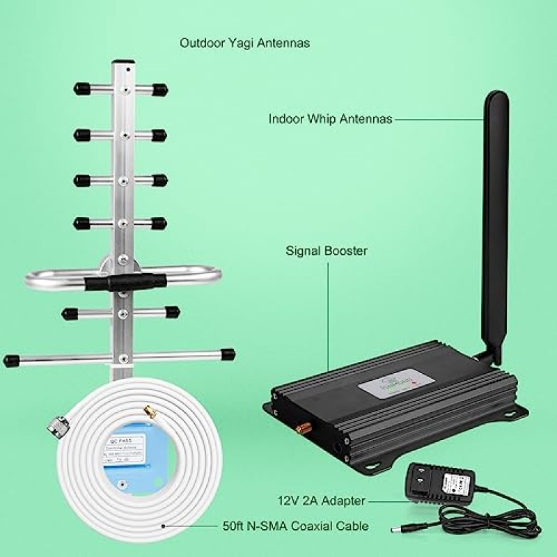 Verizon 휴대폰 신호 부스터 T 모바일 AT&T 셀 부스터 홈 부스트용 ATT 셀 신호 부스터 Band12/13/17의 5G 4G LTE, AT&T 휴대폰 부스터 가정용 휴대폰 확장기용 Verizon 셀 부스터