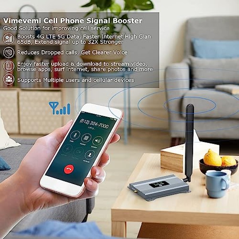 휴대 전화 신호 부스터 Verizon T Mobile AT&T 가정용 휴대 전화 부스터 5G 4G LTE 대역 13/12/17 ATT T 모바일 Verizon 신호 부스터 휴대 전화 확장기 안테나 Verizon 가정용 셀 부스터