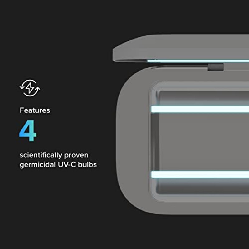 PhoneSoap Pro UV 스마트폰 소독제 및 범용 휴대폰 충전기 박스 | 특허를 받았으며 임상적으로 입증된 360도 UV-C 소독 | 모든 휴대폰 소독 및 충전(민트)