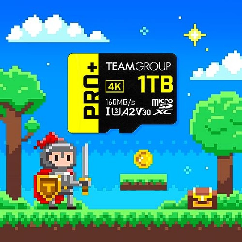 TEAMGROUP A2 Pro Plus 카드 256GB x 5팩 Micro SDXC UHS-I U3 A2 V30, Nintendo 스위치, 게임 장치, 태블릿, 스마트폰, 4K 촬영용 R/W 최대 160/110MB/s, 어댑터 TPPMSDX128GIA2V3003 포함