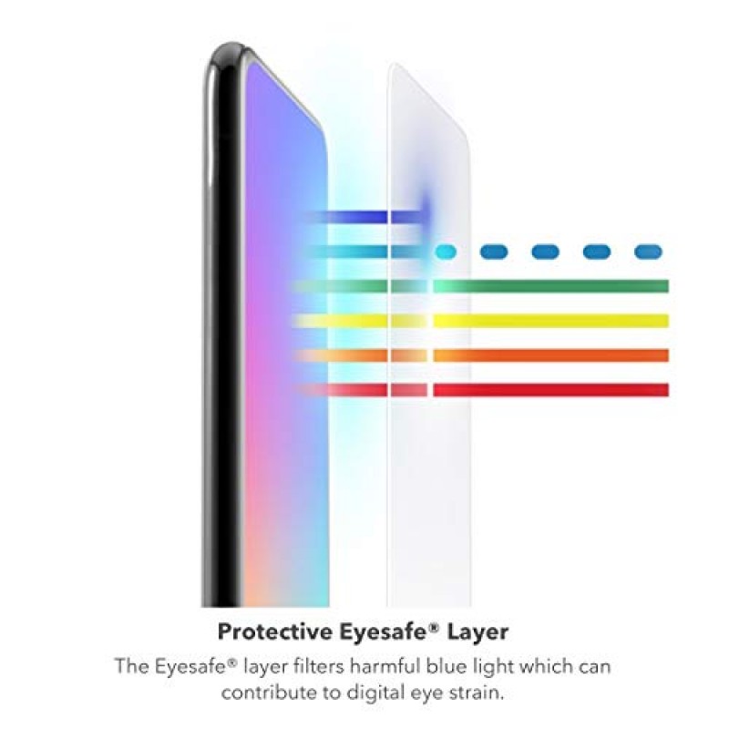 ZAGG InvisibleShield Glass Elite VisionGuard - iPhone 12 Pro, iPhone 12, iPhone 11, iPhone XR용 - 충격 보호, 긁힘 방지, 지문 방지, 투명(200106669)