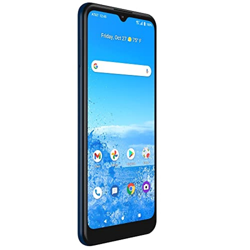 AT&T Motivate 2, 32GB, 마리타임 블루 - 4G LTE 선불 스마트폰 - AT&T 이동통신사 고정