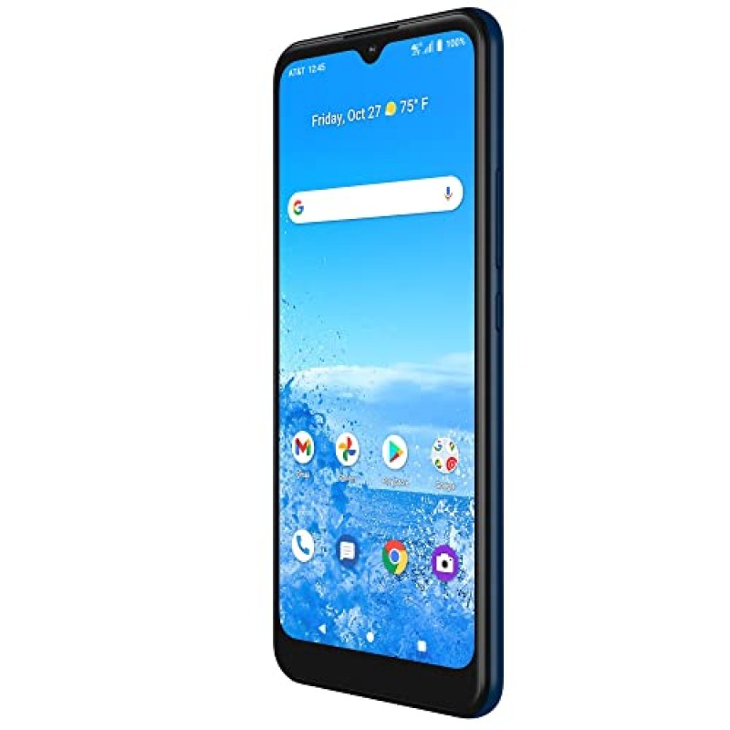 AT&T Motivate 2, 32GB, 마리타임 블루 - 4G LTE 선불 스마트폰 - AT&T 이동통신사 고정