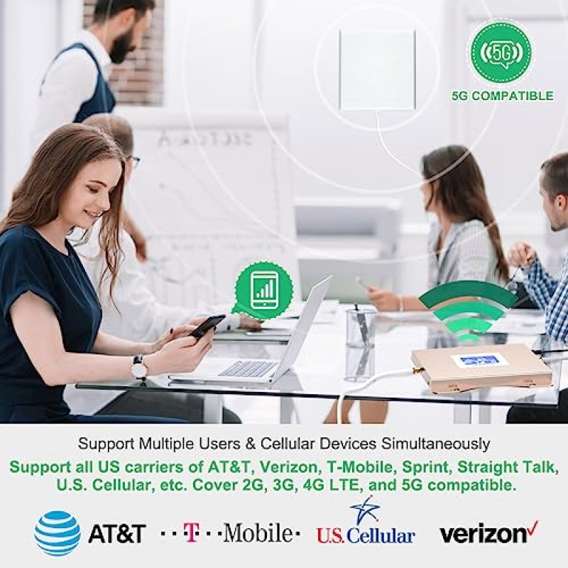 ATT 신호 부스터 T 모바일 가정용 Verizon 휴대폰 신호 부스터 5G 4G LTE 3G 모든 통신사 Verizon Signal Booster Verizon 셀 신호 부스터 ATT 셀 부스터 Verizon 휴대폰 부스터 익스텐더