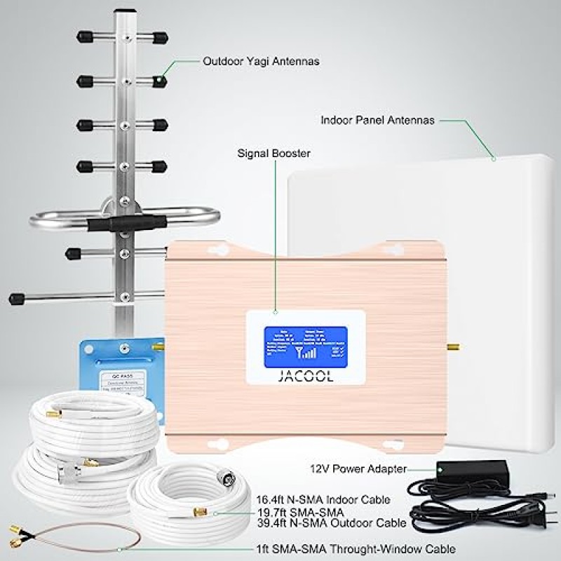 ATT 신호 부스터 T 모바일 가정용 Verizon 휴대폰 신호 부스터 5G 4G LTE 3G 모든 통신사 Verizon Signal Booster Verizon 셀 신호 부스터 ATT 셀 부스터 Verizon 휴대폰 부스터 익스텐더