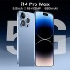 Huness I14 Pro MAX 스마트폰 언락 휴대폰, 배터리 6800mAh 6.82인치 HD 화면 언락 휴대폰, 6+256GB Android 13, 128GB 메모리 카드, 듀얼 SIM/지문 잠금/얼굴 ID/GPS(블루)