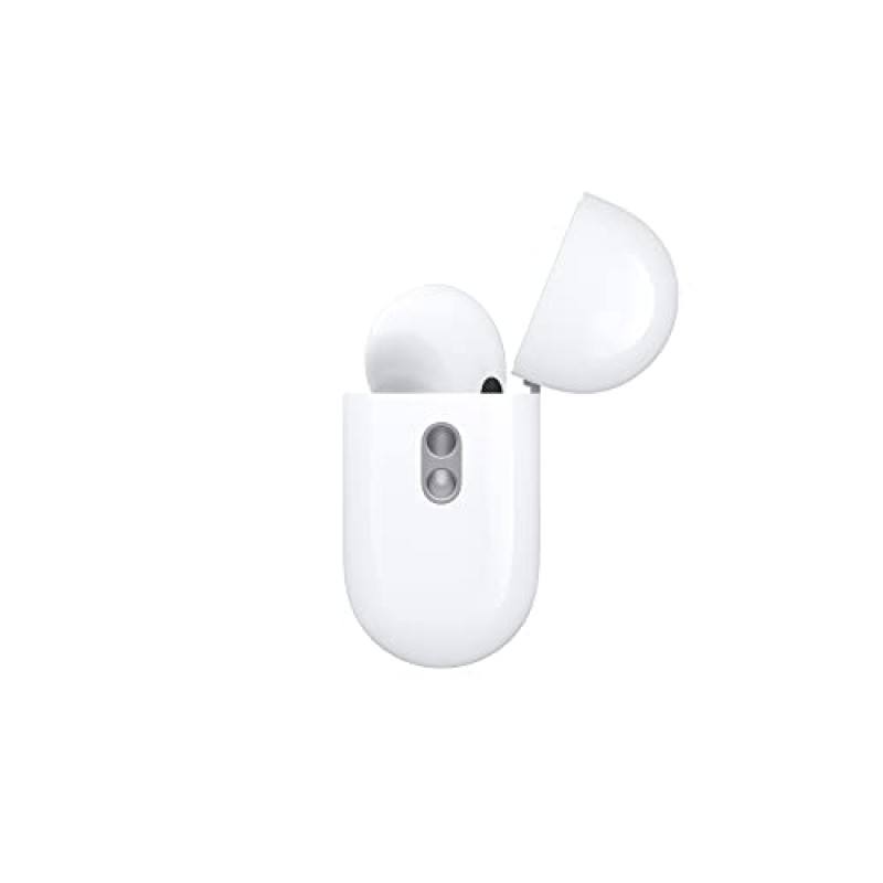 Apple AirPods Pro(2세대) 무선 이어버드, 최대 2배 강화된 능동형 소음 제거, 적응형 투명성, 맞춤형 공간 오디오 MagSafe 충전 케이스(라이트닝) iPhone용 Bluetooth 헤드폰