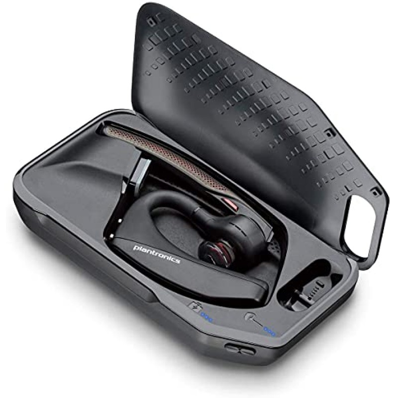 Plantronics - Voyager 5200 UC(Poly) - Bluetooth 싱글 이어(모노럴) 헤드셋 - PC 및/또는 Mac에 연결 가능 - Teams, Zoom 등과 호환 - 소음 제거