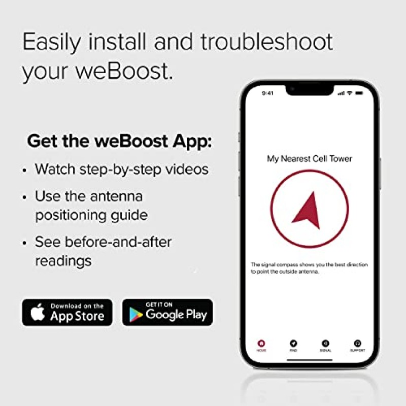 weBoost 홈 스튜디오 라이트(470165R) 공장 리퍼브 휴대폰 신호 부스터 키트 | 원룸 커버리지 | Verizon 및 AT&T(MVNO 포함)에만 해당 | 5G 준비 | 1년 제조업체 보증