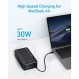 Anker 휴대용 충전기, 보조베터리, USB-C 고속 충전 기능이 있는 40K 30W 배터리 팩, MacBook, iPhone iPhone 15/15 Plus/15 Pro/15 Pro Max, iPhone14/13/12 시리즈, Samsung Galaxy, iPad 및 더