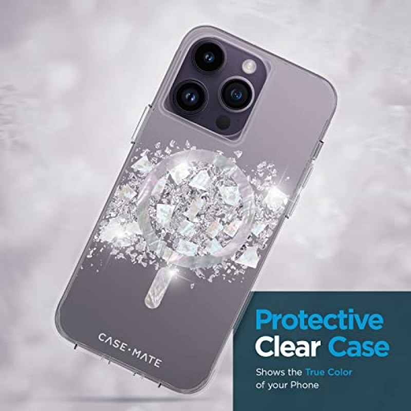 Case-Mate iPhone 14 Pro Max 케이스 - 터치 오브 펄 [10FT 낙하 방지] [MagSafe와 호환] iPhone 14 Pro Max 6.7