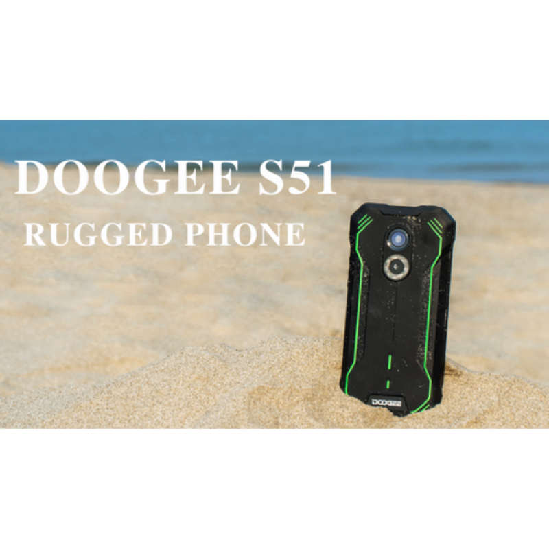 DOOGEE S51 러기드 스마트폰 공기계 Android 12, Helio G25 4GB+64GB 5180mAh 배터리, 듀얼 SIM 4G, 6.0