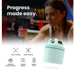 Pivo Pod Lite 피트니스 추적 휴대폰 홀더, 자동 360° 회전, 셀카, 핸즈프리 비디오 녹화 - 녹색