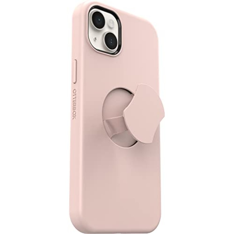 OtterBox iPhone 14 Plus(전용) OtterGrip 대칭 시리즈 케이스 - MADE ME BLUSH(핑크), 내장 그립, 세련된 케이스, MagSafe에 고정, 돌출된 가장자리로 카메라 및 화면 보호