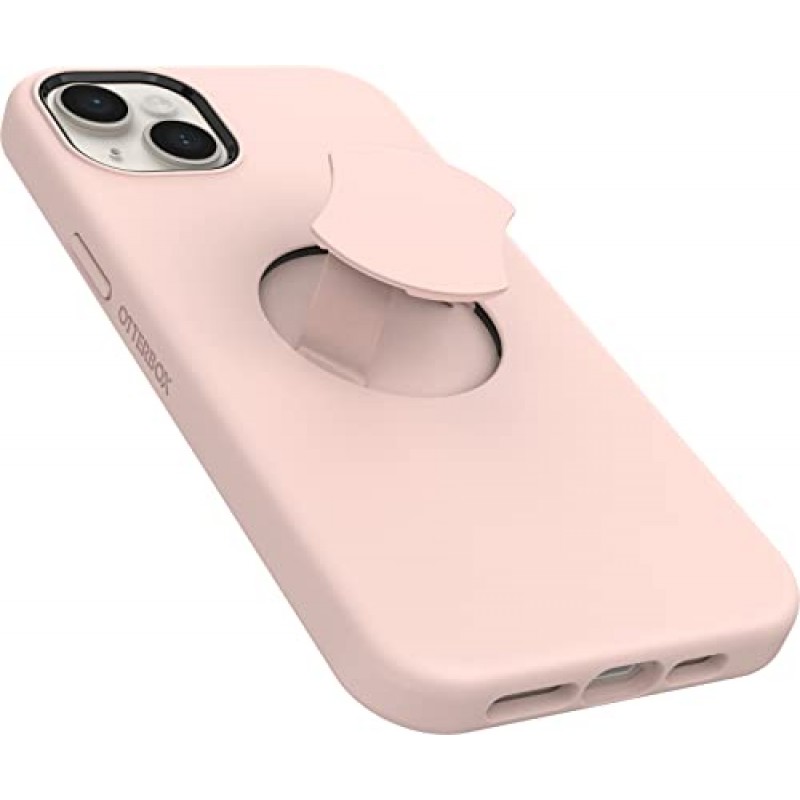 OtterBox iPhone 14 Plus(전용) OtterGrip 대칭 시리즈 케이스 - MADE ME BLUSH(핑크), 내장 그립, 세련된 케이스, MagSafe에 고정, 돌출된 가장자리로 카메라 및 화면 보호