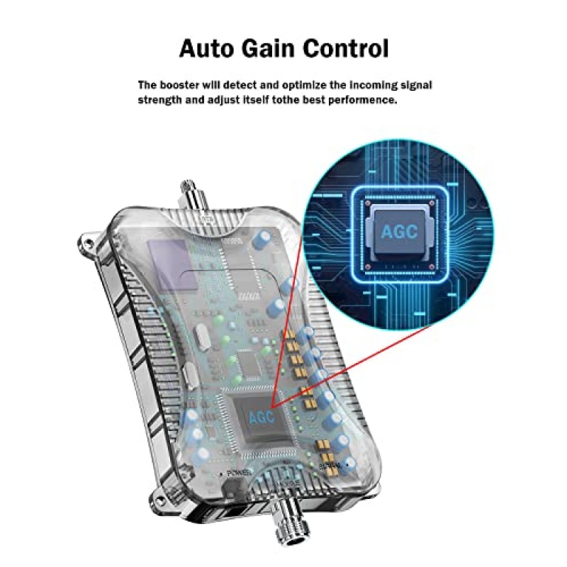 휴대폰 신호 부스터, 700/850/1700/1900/2100Mhz AWS 3G/4G/5G PCS LTE 셀룰러 신호 부스터(미국 모든 통신사용) 향상 T Mobile AT&T US 셀룰러 Verizon 휴대폰 신호 부스터 FCC 승인