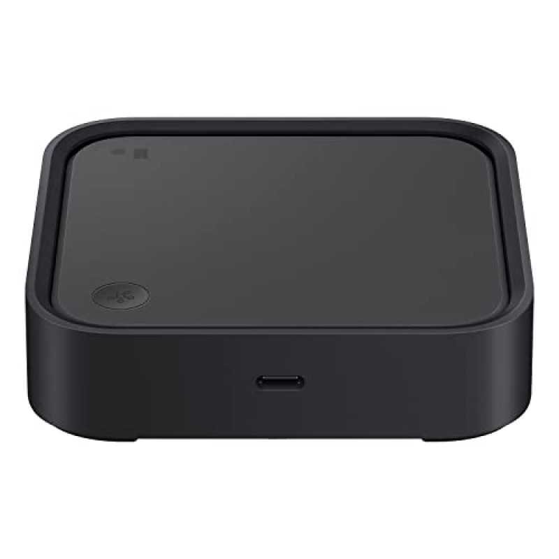 SAMSUNG SmartThings 스테이션(전원 어댑터 포함), 15W 초고속 무선 충전기, 스마트 홈 허브, 2023, EP-P9500TBEGUS, 블랙