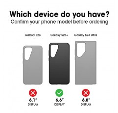 OtterBox Galaxy S23+ 번들: Commuter 시리즈 케이스(블랙) 및 Alpha Flex 화면 보호 필름