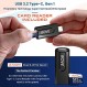 ROVE Ultimate Micro SD 카드 microSDXC 512GB 메모리 카드(USB 3.2 Type C 카드 리더 포함) 대시 캠, 안드로이드 스마트폰, 태블릿, 게임용 170MB/s C10, U3, V30, 4K, A2