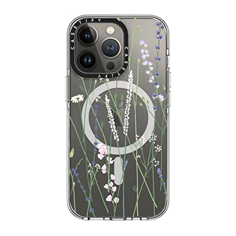 CASETiFY iPhone 13 Pro 투명 케이스 [변색 없음 / 6.6ft 낙하 방지/Magsafe 호환] - Gigi Garden Florals