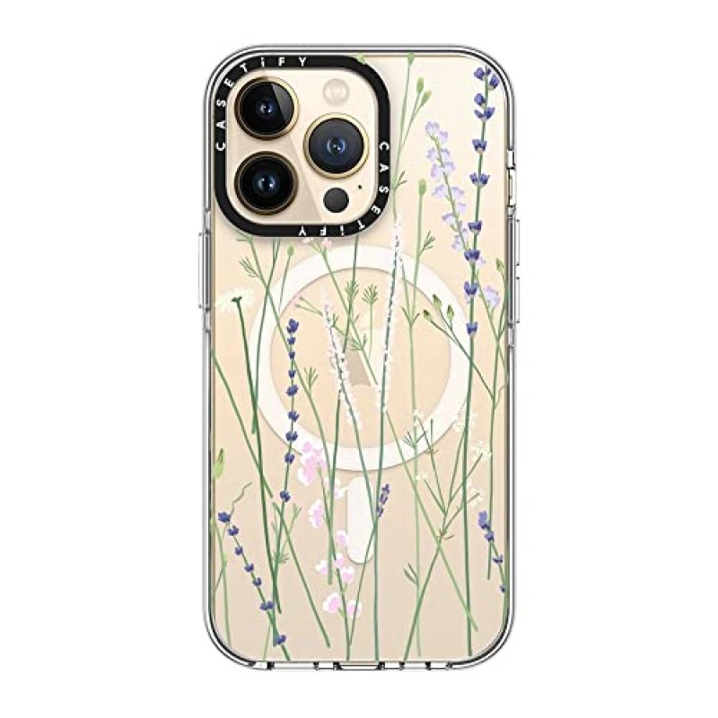 CASETiFY iPhone 13 Pro 투명 케이스 [변색 없음 / 6.6ft 낙하 방지/Magsafe 호환] - Gigi Garden Florals