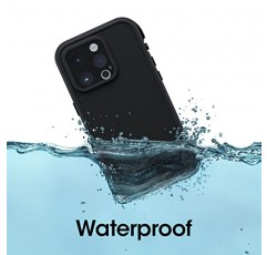 iPhone 14 Pro용 OtterBox FRE 시리즈 방수 케이스(MagSafe 포함)(LifeProof 디자인)(전용) - 블랙