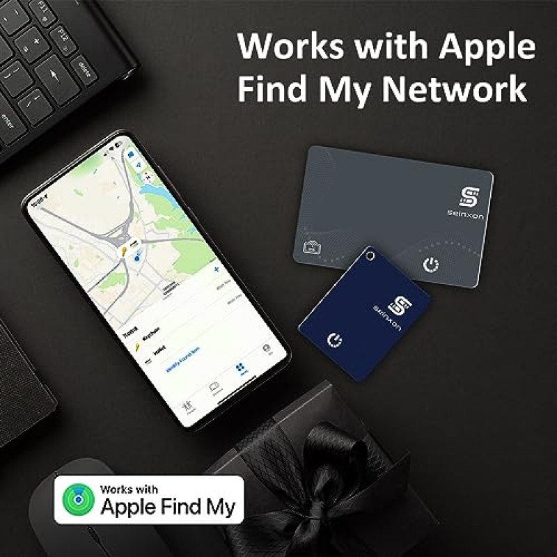 지갑 찾기 RFID 차단 카드 및 충전 클립이 포함된 미니 키체인 찾기 Apple 찾기 내(iOS 전용) 항목 추적기 강아지 애완동물용 위치 추적 태그 4팩