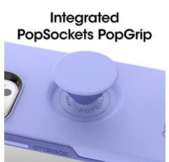 OtterBox iPhone 14 Pro(전용) Otter + Pop 대칭 시리즈 케이스 - PERIWINK(보라색), 통합 PopSockets PopGrip, 슬림하고 주머니에 휴대 가능하며 가장자리가 돌출되어 카메라와 화면 보호