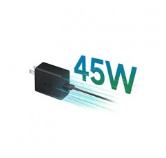 SAMSUNG 45W 전원 어댑터(C-to-C 케이블 포함), USB, 검정색