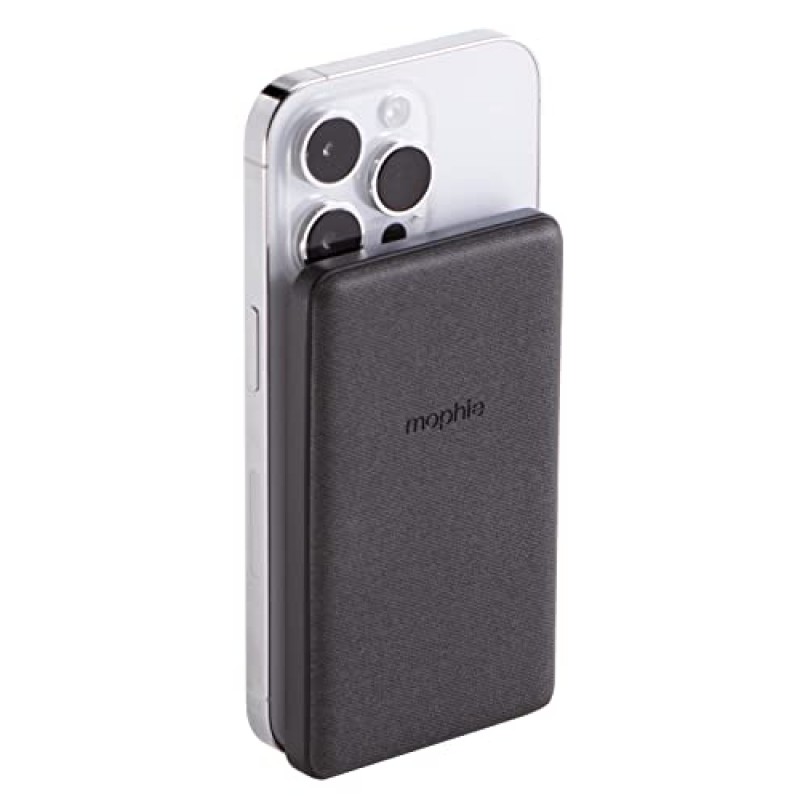 mophie Powerstation XL 보조베터리 2023-20,000 mAh 대형 내장 배터리 및 Snap+ Juice Pack Mini - 5000 mAh 내장 배터리가 포함된 무선 휴대용 마그네틱 충전기, 블랙