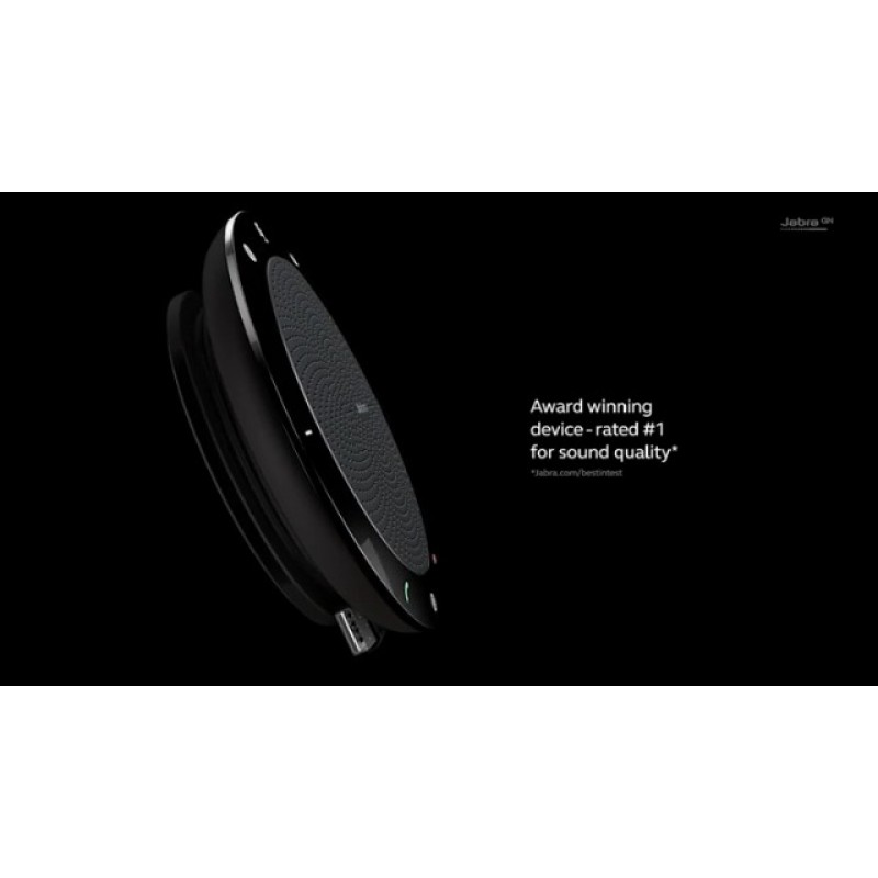 Jabra Speak 510 소프트폰 및 휴대폰용 무선 Bluetooth 스피커 – 손쉬운 설정, 뛰어난 음질로 어디서나 회의를 개최할 수 있는 휴대용 스피커