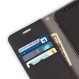 SafeSleeve EMF 보호 방사선 방지 삼성 갤럭시 케이스: 갤럭시 S9 Plus RFID 카드 홀더 차단 지갑, 조절 가능한 스탠드 휴대폰 케이스, 여성용 및 남성용 비건 가죽(블랙)