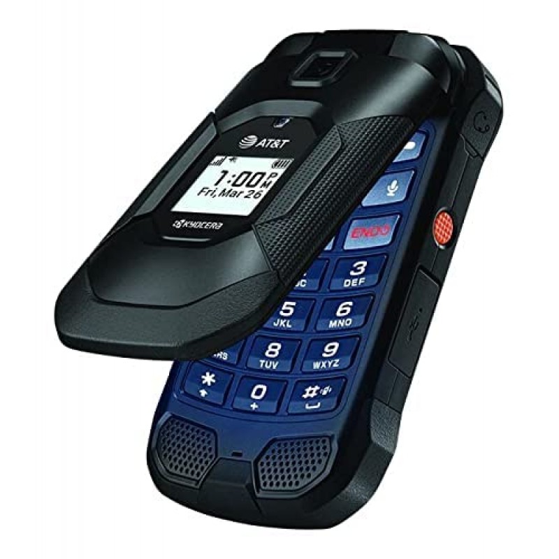 교세라 듀락스 E4830 에픽 AT&T 플립 스마트폰 16GB 러기드 PTT Wi-Fi LTE 블랙(리뉴얼)