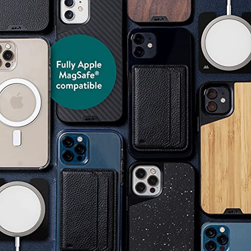 Mous - iPhone 13 Pro Max용 보호 케이스 - Limitless 4.0 - Speckled Black Fabric - Apple MagSafe와 완벽하게 호환됨