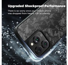 iPhone-15-Pro-Max용 모노카본 탄소 섬유 케이스, 단조 탄소 섬유 케이스 전면 보호, Magsafe와 호환 가능, 충격 방지 긁힘 방지 미끄럼 방지 커버, 매트 블랙