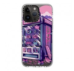 CASETiFY iPhone 14 Pro Max용 클리어 케이스 Magsafe와 호환 가능 - 레트로 자판기