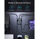 2AC 콘센트가 있는 120W USB C 충전 스테이션, oraimo GaN 충전기, PPS, 고속 충전기, MacBook, iPhone, Ipad, Samsung용 USB C 벽면 충전기(100W USB C 케이블 포함)