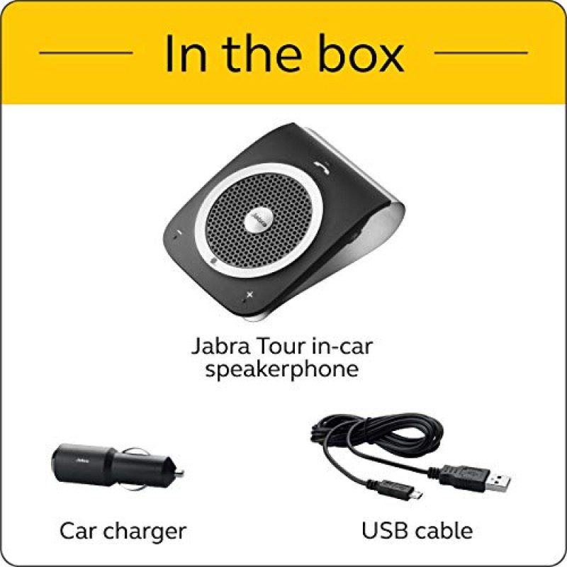 Jabra Tour Bluetooth 차량용 스피커폰 - 블랙