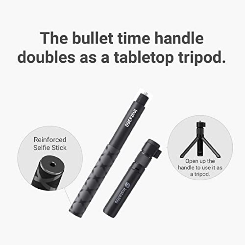 Insta360 Bullet Time 번들용 휴대용 카메라 셀카봉 및 삼각대, Insta360 X3/One X2/One RS/One R/One 액세서리와 호환 가능