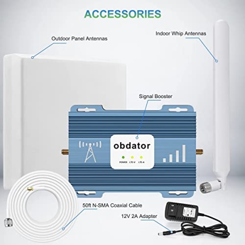 Verizon 휴대폰 신호 부스터 AT&T Signal Booster T 모바일 4G 5G LTE 대역 13/12/17 ATT 휴대폰 부스터 Verizon Signal Booster AT&T 셀 신호 부스터 Verizon 셀 부스터 부스트 음성+데이터