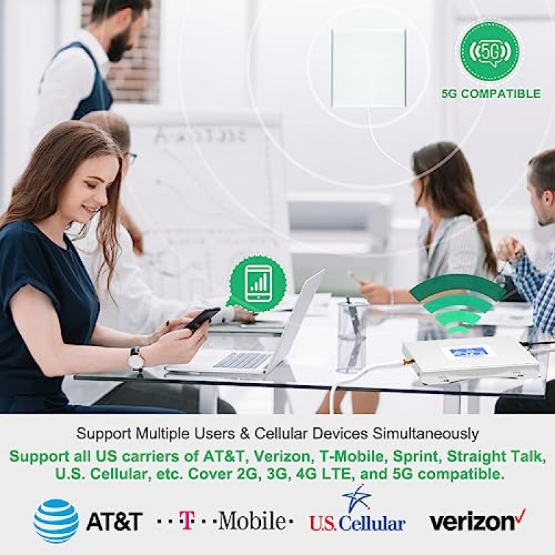 Verizon 휴대폰 신호 부스터 T Mobile Sprint ATT 신호 부스터 모든 통신사용 5G 4G LTE 3G Verizon Cell Booster Verizon Cell Signal Booster Verizon 휴대폰 부스터 홈 부스트 데이터/통화