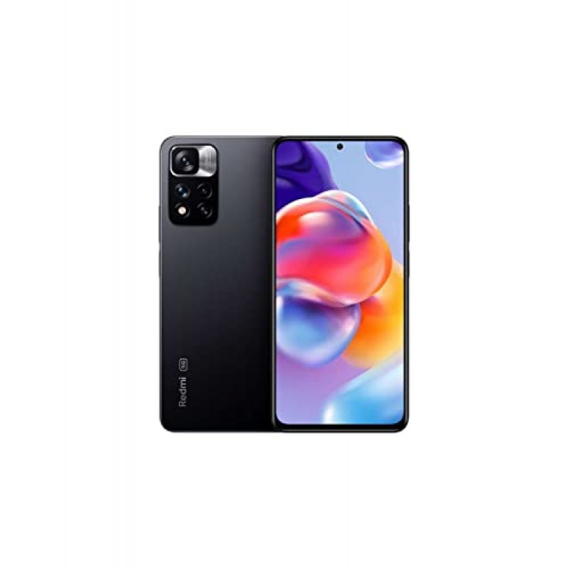 Xiaomi Redmi Note 11 Pro+ Plus 5G + 4G 글로벌 버전 256GB + 8GB 공기계 6.67인치 108MP 야간 모드(Tmobile Tello Mint Global) + (고속 차량용 충전기 51w 번들 포함)(흑연 회색)