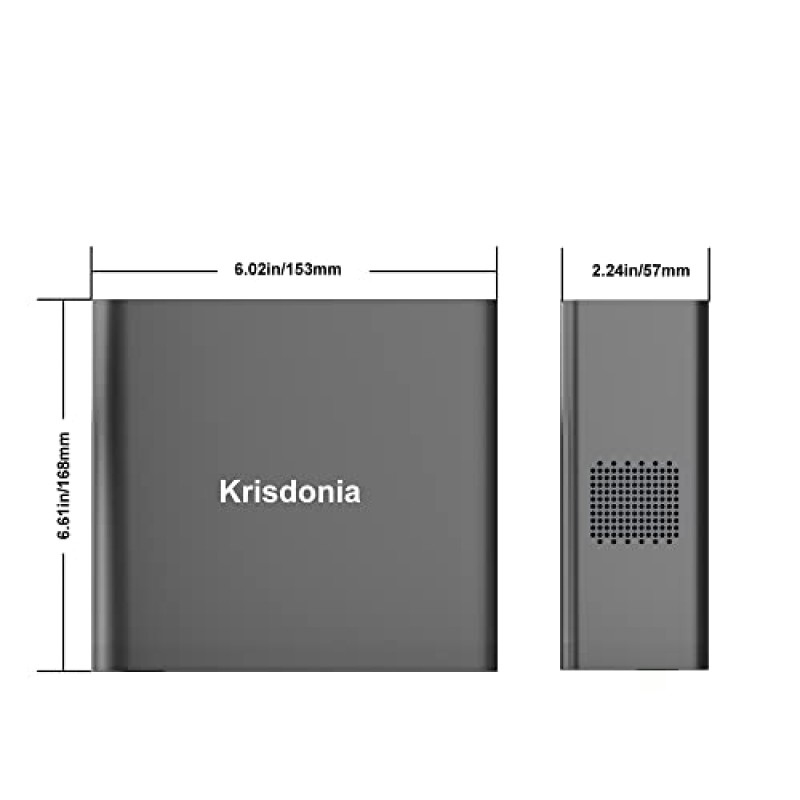 Krisdonia 130W 휴대용 전원 은행, 148WH/40000mAh 휴대용 노트북 충전기 배터리 백업(110V AC 소켓/100W Type-C 포트/CPAP 야외 캠핑 여행 사냥 비상용 USB QC3.0 2개 포함)