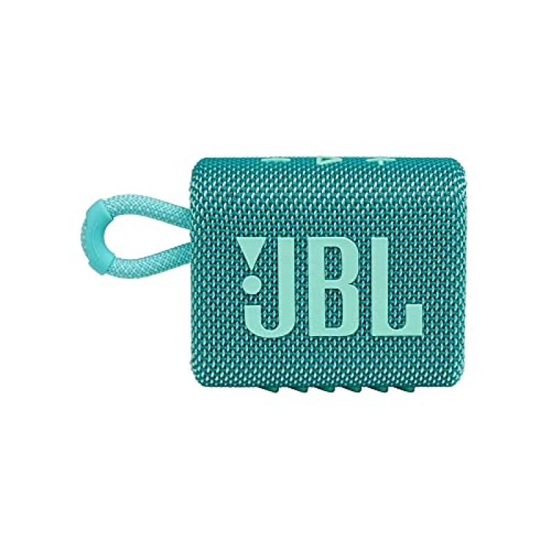 JBL Go 3: 블루투스, 배터리 내장, 방수 및 방진 기능을 갖춘 휴대용 스피커 블루 JBLGO3BLUAM & Go 3: 블루투스, 배터리 내장 휴대용 스피커