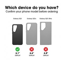 OtterBox Galaxy S23 번들: Defender 시리즈 스크린리스 케이스(블랙) 및 Alpha Flex 화면 보호기