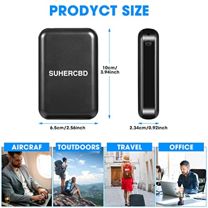 SUHERCBD 7.4V 가열 조끼 배터리 팩, 가열 조끼 가열 재킷, 휴대용 충전기, iPhone, Android 등과 호환되는 5V 2a 5000mAh 보조베터리